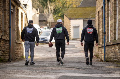 Gridiron Spray Hoodie - The Drip Collection